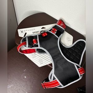 NWT Spyder Black and Red Adjustable Dog Harness size large